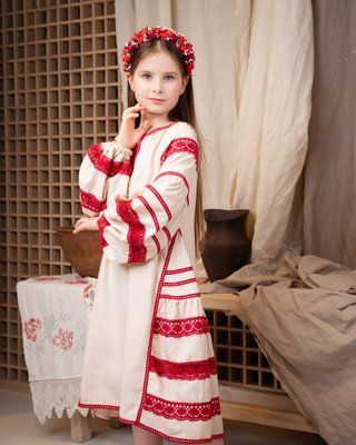 Алісія - Дитяча сукня за українськими мотивами фото