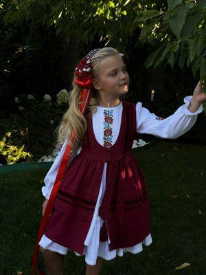 Комплект "Жасмін" - Вишита сукня та жупан в етностилі фото