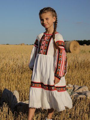 Ярина - Вишита сукня в етностилі для дівчинки фото
