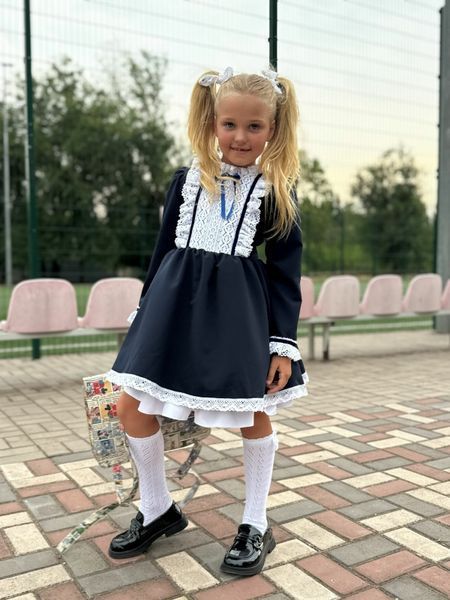Беата - Шкільна форма для дівчинки в синьому кольорі фото