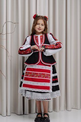 Комплект "Жаклін" - Вишитий дитячий комплект в етностилі фото