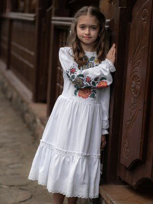 Килина - Вишита сукня для дівчинки в етностилі фото